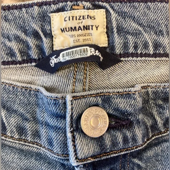 Citizens Of Humanity Olivia High Rise Slim Ankle Frayed Streetwear Jean WM 31 - Picture 3 of 16